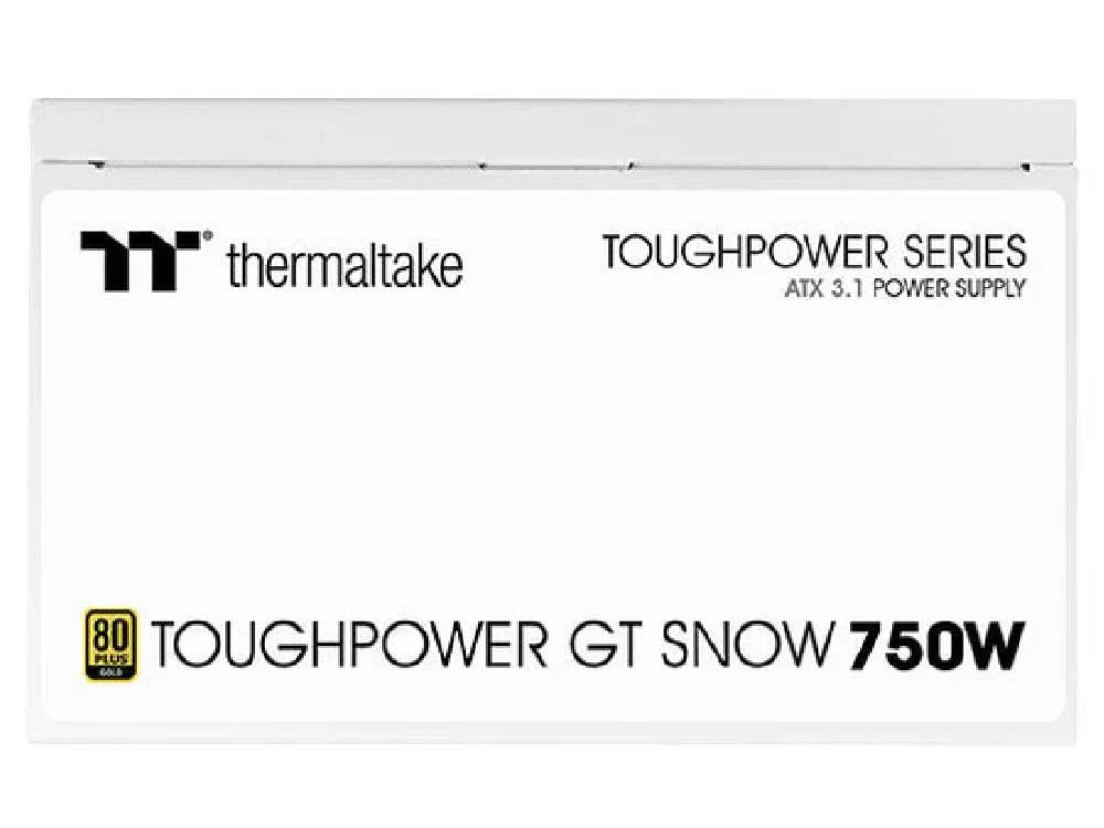 ThermalTake ToughPower GT Snow 750W 80+ Gold PCIe Gen 5.1 ATX 3.1 Fully Modular PSU - IT Warehouse