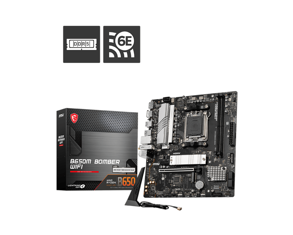 MSI Pro B650M BOMBER WIFI Wi-Fi DDR5 Motherboard by MSI