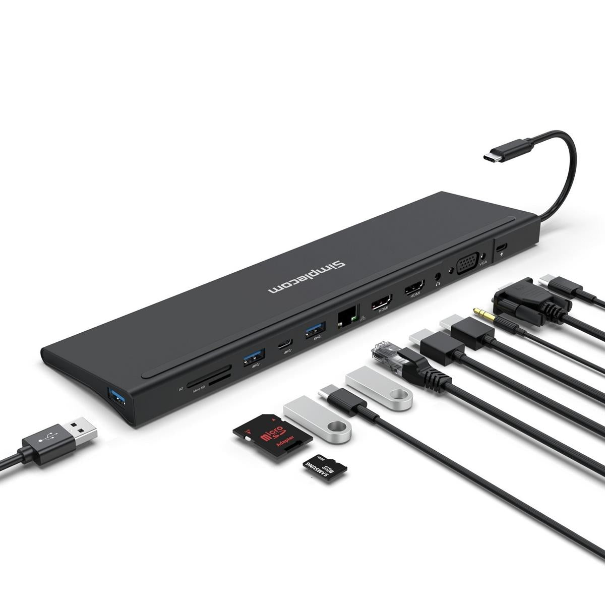 Simplecom CHN622 USB - C 12 - in - 1 Multiport Docking Station - IT Warehouse
