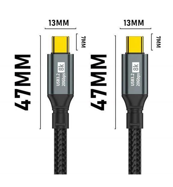 Oxhorn USB 3.2 Gen 2×2 2m USB-C Cable by OXHORN