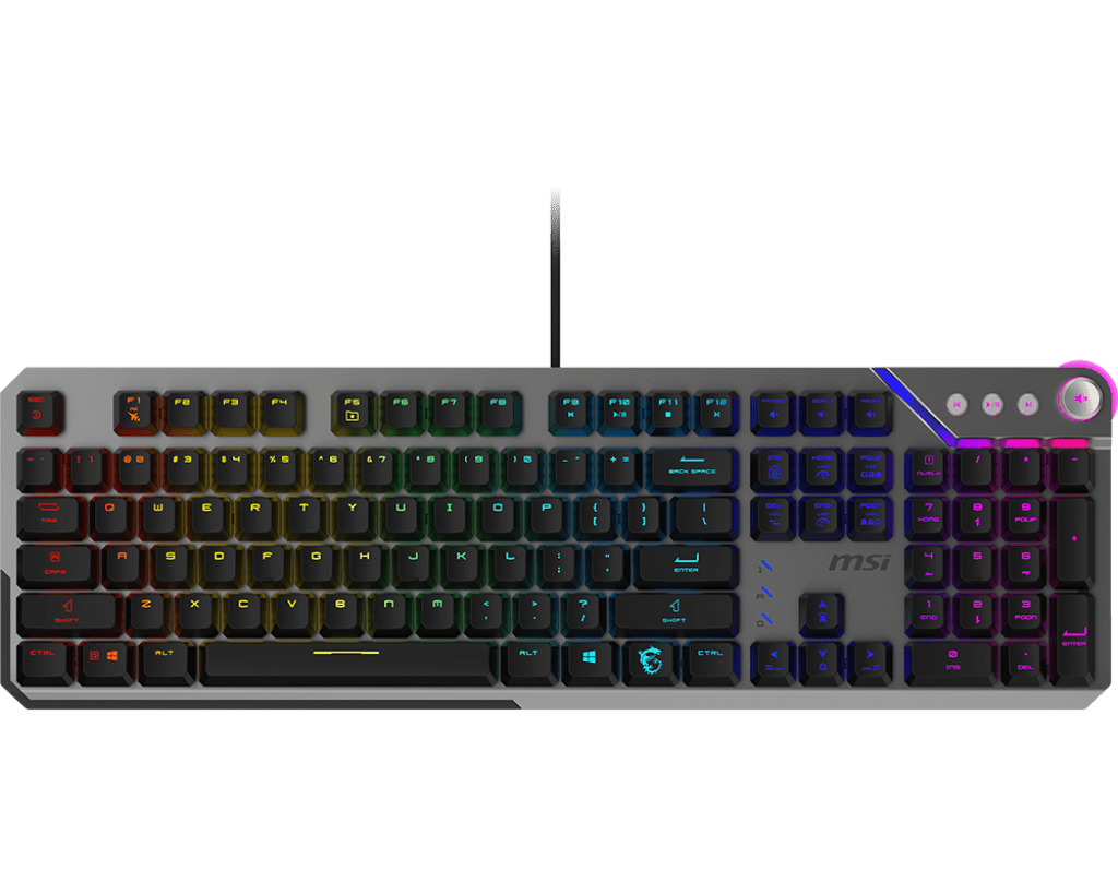 MSI Strike 600 SILENT RGB Mechanical Gaming Keyboard - IT Warehouse