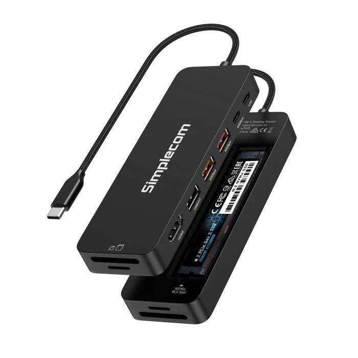 Simplecom CHT595 9-in-1 USB-C Multiport Docking Station with NVMe M.2 Enclosure by Simplecom