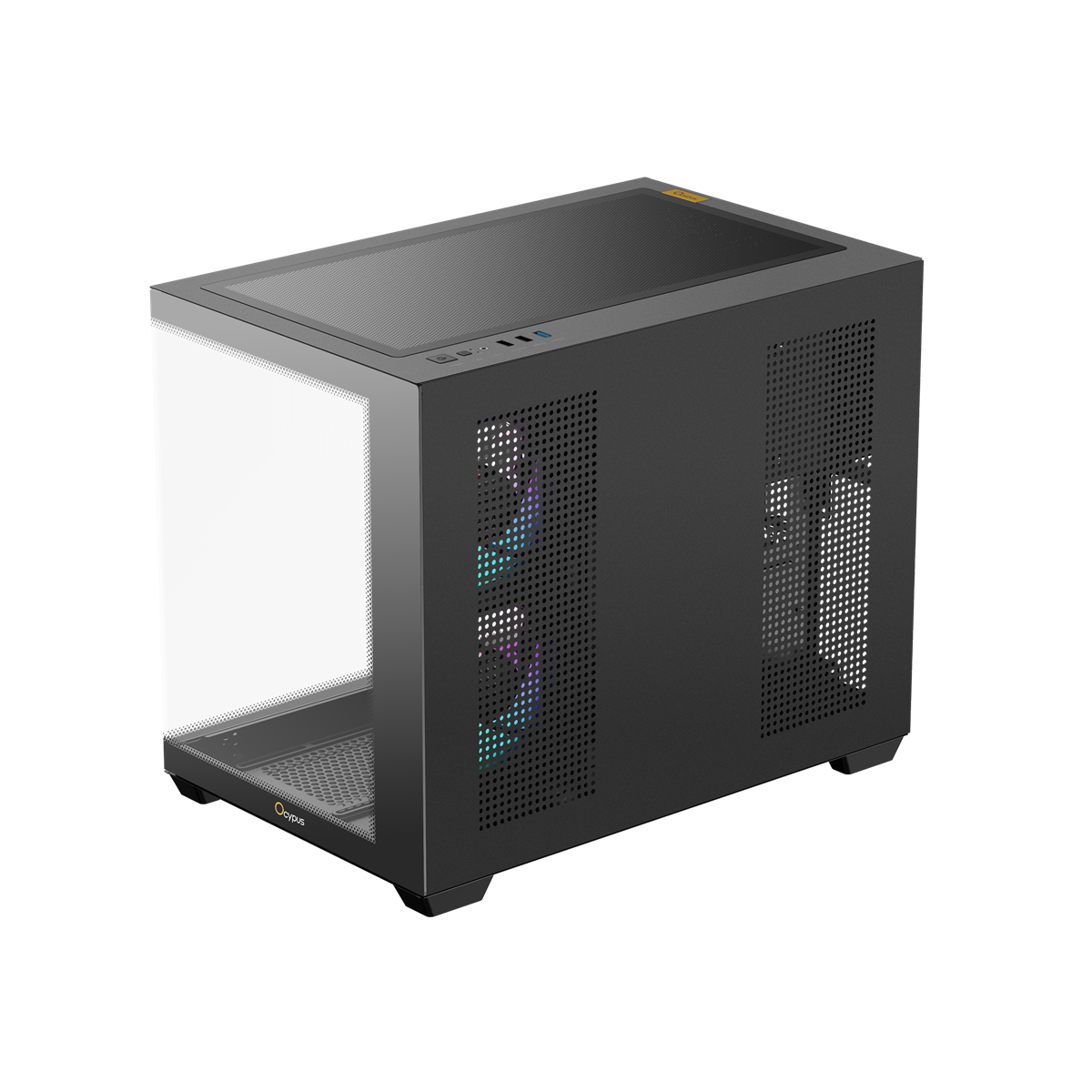 OCYPUS Gamma C54 BLACK mATX case with 3 Fans