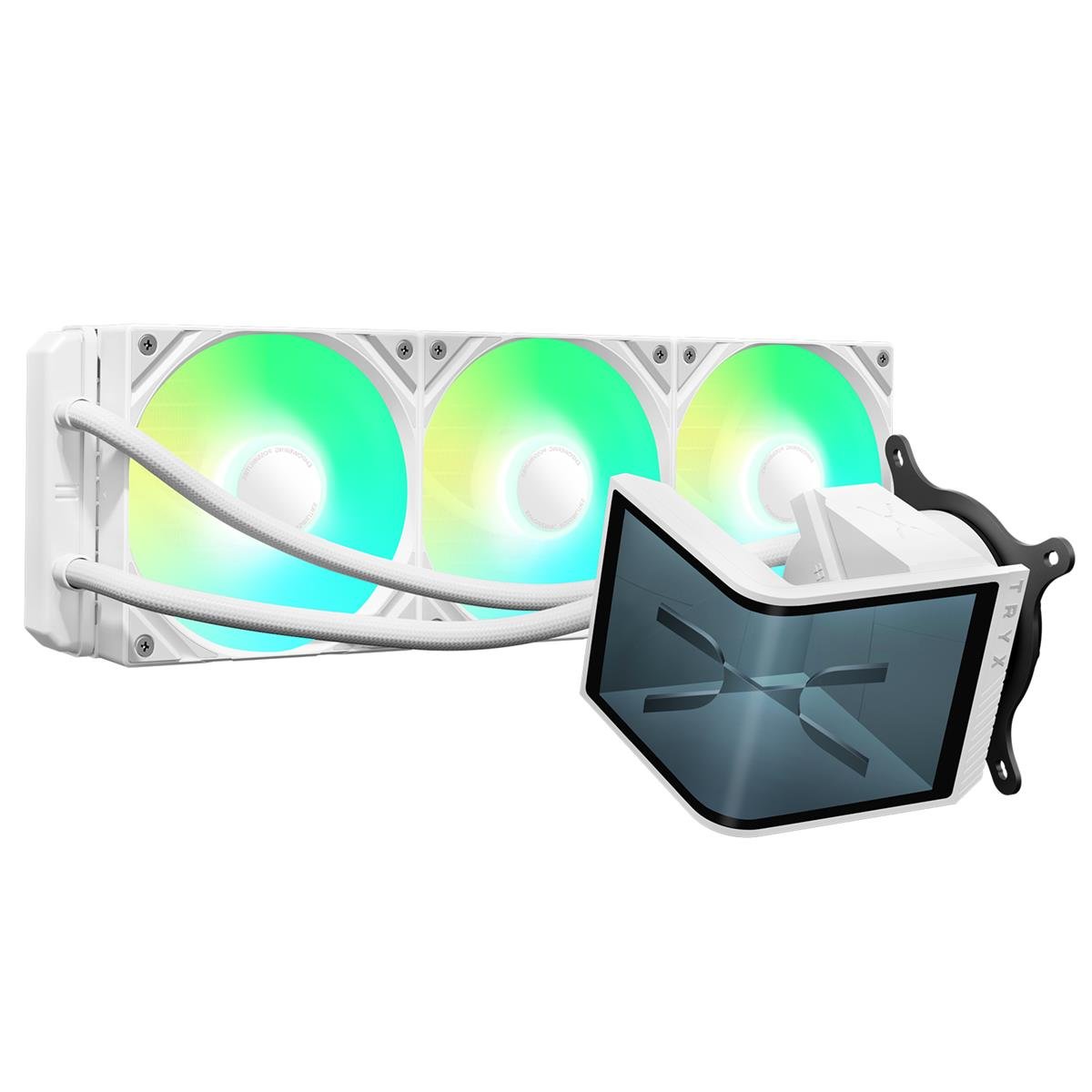TRYX PANORAMA SE 360 AIO Liquid Cooler ARGB White - IT Warehouse