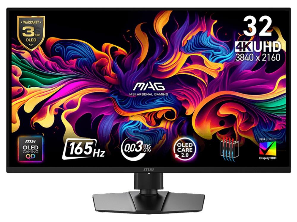 MSI MAG 322UP QD - OLED E16 32" 4K UHD 165Hz FreeSync Gaming Monitor - IT Warehouse