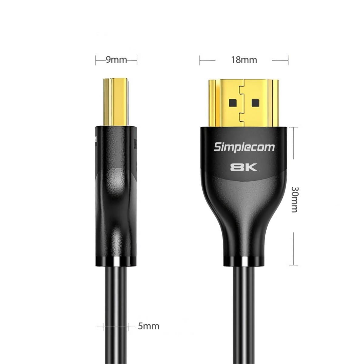 Simplecom CAH520 Ultra High Speed HDMI 2.1 Cable 2m - IT Warehouse