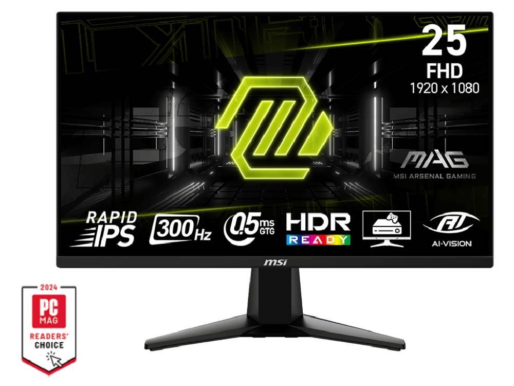 MSI MAG 255XF 25in FHD Rapid IPS 300Hz 0.5ms Gaming Monitor - IT Warehouse
