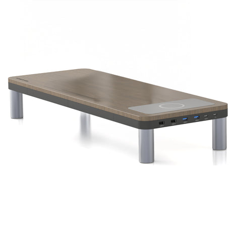 Infinity Pro Monitor Riser with Dock and Wireless Charger - Electronics > Electronics Accessories > Power > Power Adapters & Chargers from Infinity