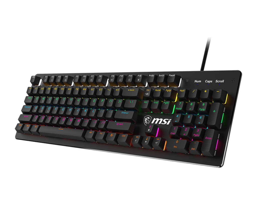 MSI Forge GK300 US Blue Switch Mechanical Keyboard - Electronics > Electronics Accessories > Computer Components > Input Devices > Keyboards from MSI
