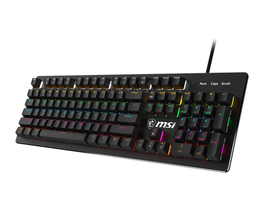 MSI Forge GK300 US Blue Switch Mechanical Keyboard - IT Warehouse