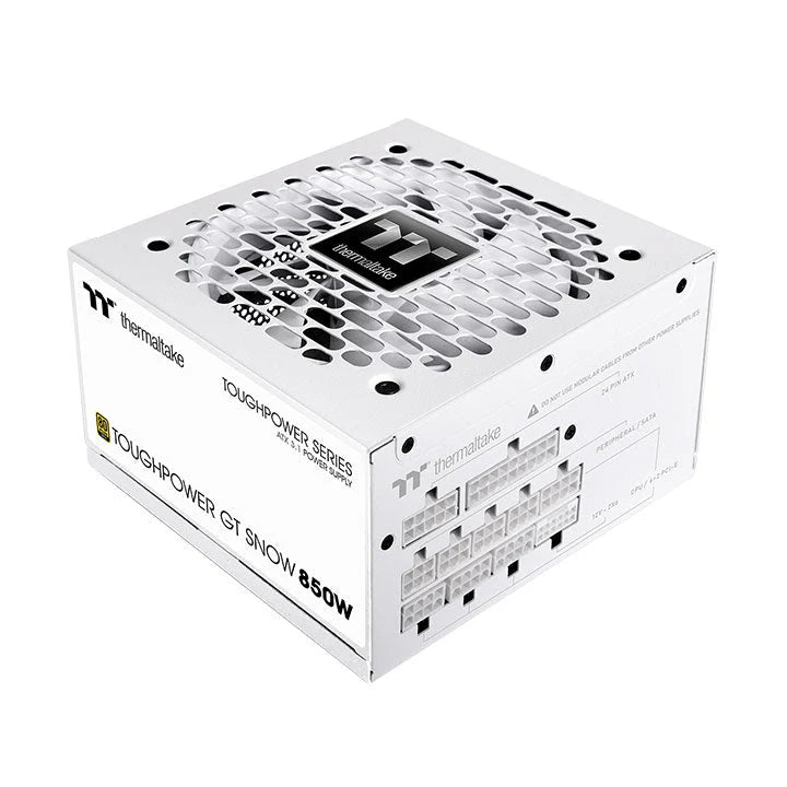 ThermalTake ToughPower GT Snow 850W 80+ Gold PCIe Gen 5.1 ATX 3.1 Fully Modular PSU - IT Warehouse