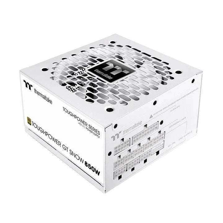 ThermalTake ToughPower GT Snow 850W 80+ Gold PCIe Gen 5.1 ATX 3.1 Fully Modular PSU by Thermaltake