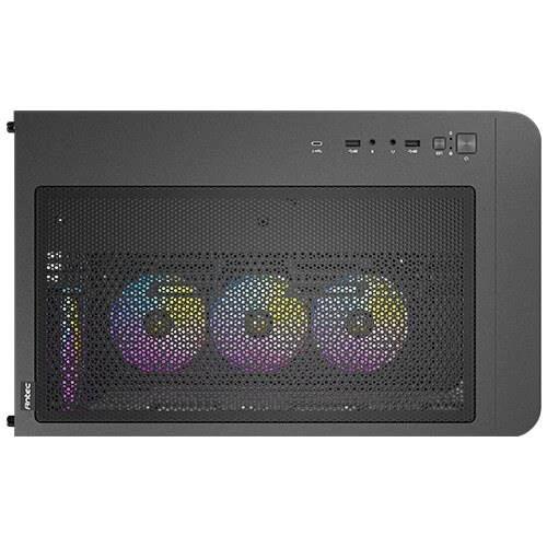 Antec C5 Curve ARGB ATX mATX, Dual Chamber, 4x Perfromance PWM ARGB fans, 4mm TG, USB Type-C 3.2 Gen 2 x 1, Mid Tower Black Case by Antec
