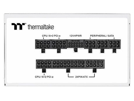 Thermaltake ToughPower GF A3 Snow 850W 80+ Gold PCIe 5 ATX 3.0 Full Modular Power Supply - from Thermaltake