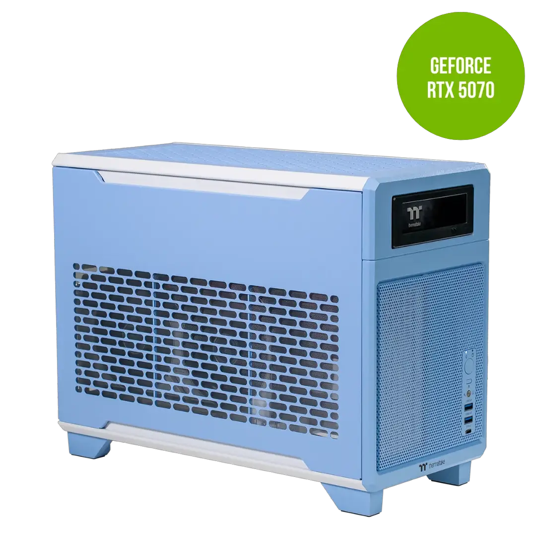 Thermaltake Nomad PRO Desktop Gaming PC i5-14600KF 32GB 1TB RTX5070 W11H -Hydrangea Blue by Thermaltake