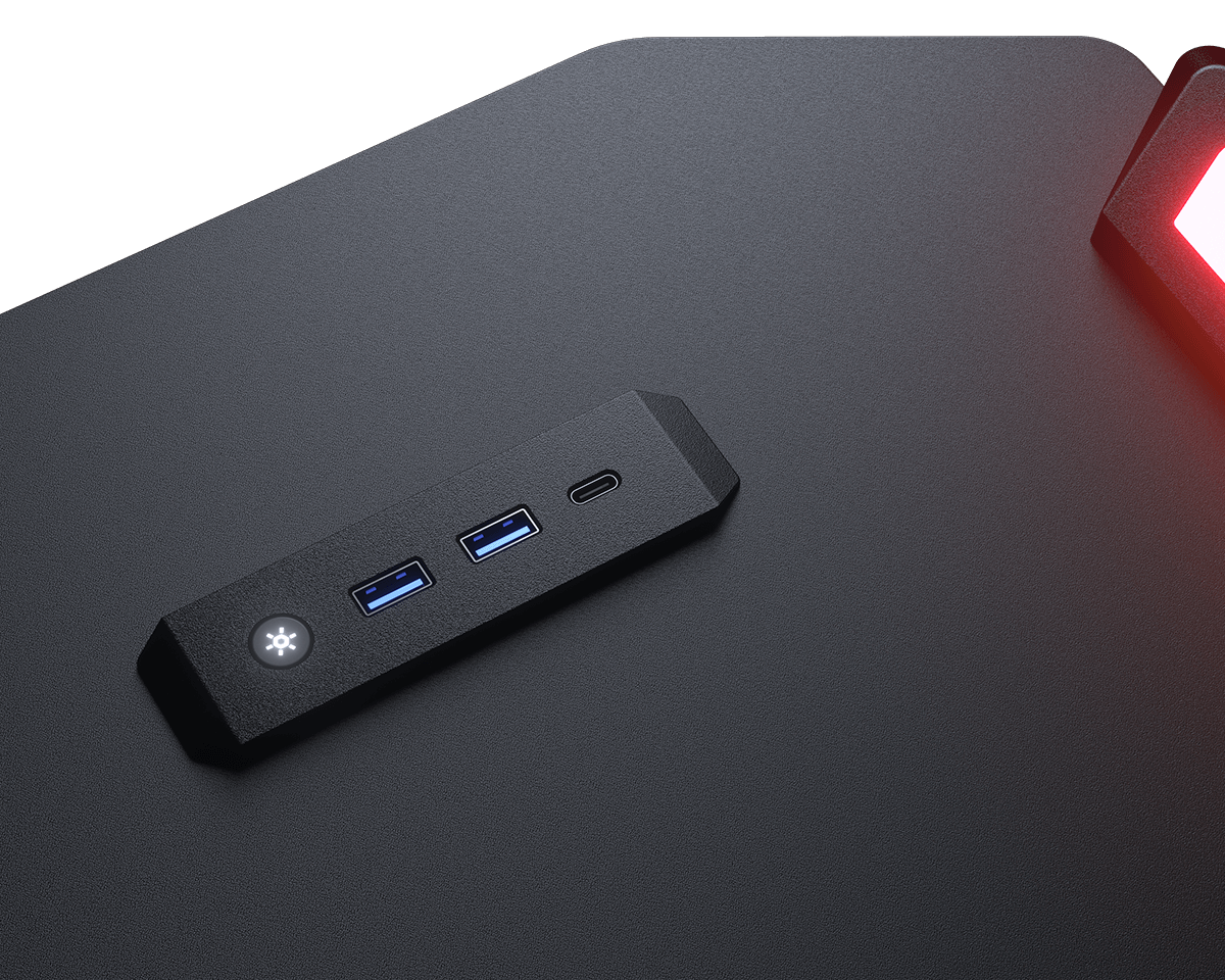 Cougar Deimus 120 RGB Gaming Desk with USB - C Docking - IT Warehouse