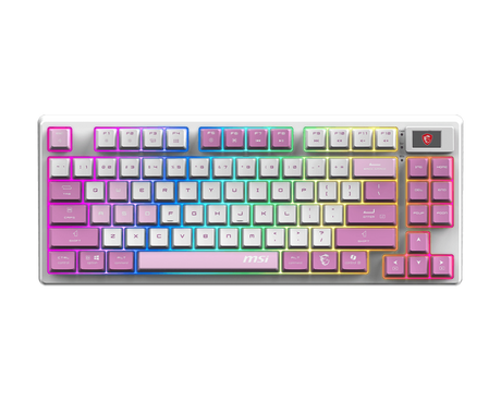 MSI Forge GK600 TKL Wireless RGB Linear Switch Gaming Keyboard - Violet - Electronics > Electronics Accessories > Computer Components > Input Devices > Keyboards from MSI