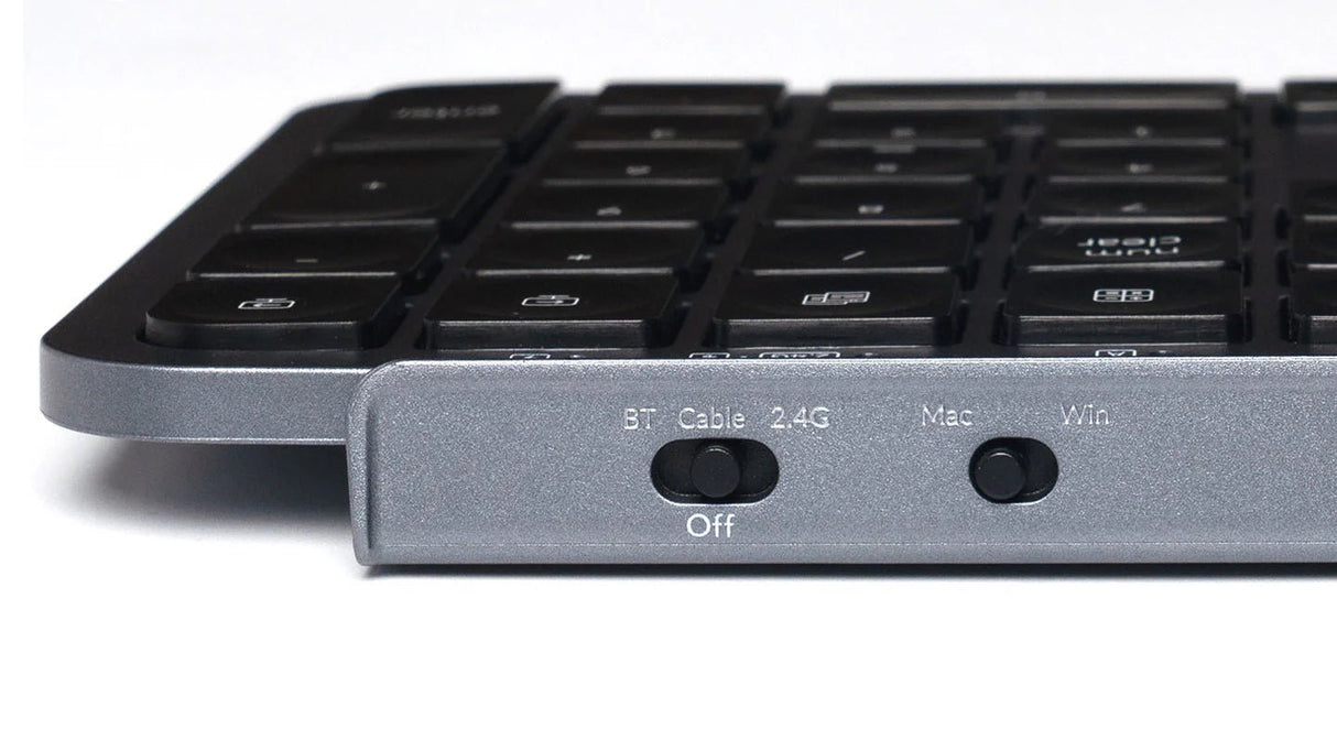 Keychron B1 Pro Wireless / Wired / 2.4GHz UltraSlim Wireless Keyboard (Space Gray) - IT Warehouse