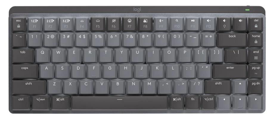 Logitech MX Mechanical Mini Wireless Keyboard, Graphite, MX Clicky by Logitech