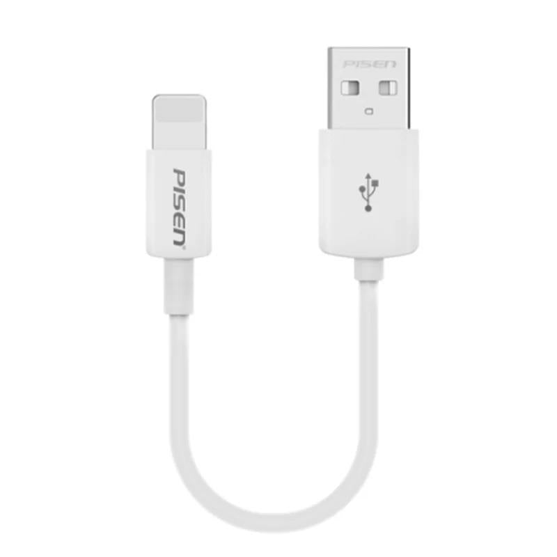 Pisen Mr White Lightning to USB - A Cable (20cm) White - IT Warehouse