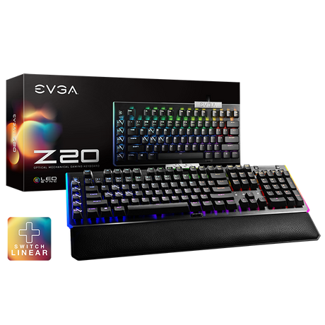EVGA Z20 RGB Optical Mechanical (Linear Switch) Gaming Keyboard - Electronics > Electronics Accessories > Computer Components > Input Devices > Keyboards from EVGA