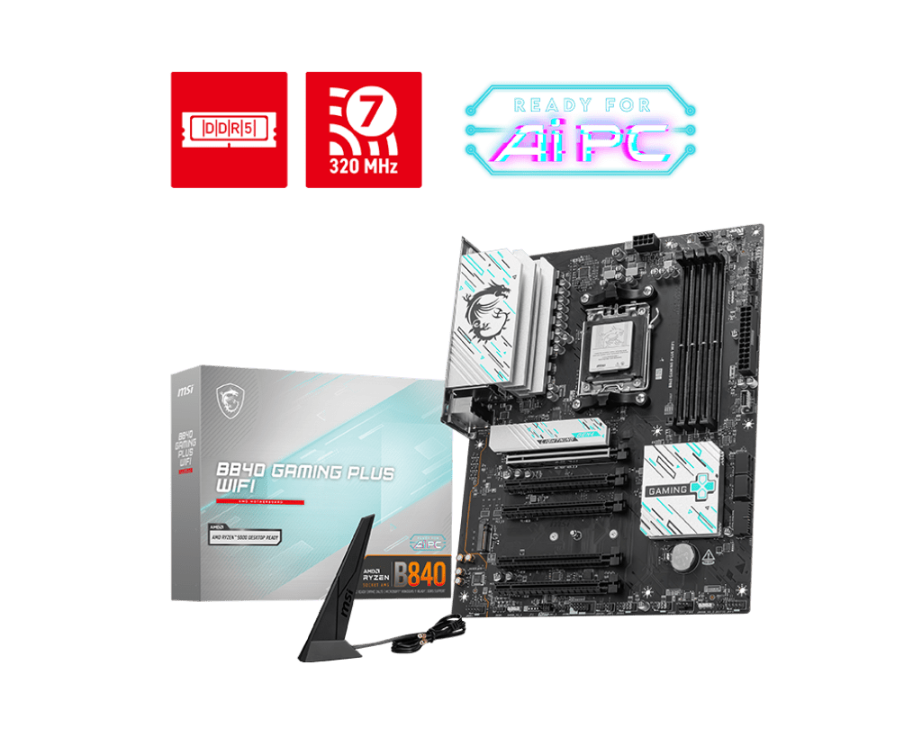 MSI B840 Gaming PLUS WIFI Motherboard by MSI