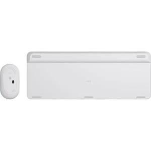 Logitech Slim Wireless Keyboard and Mouse Combo MK470 White by Logitech