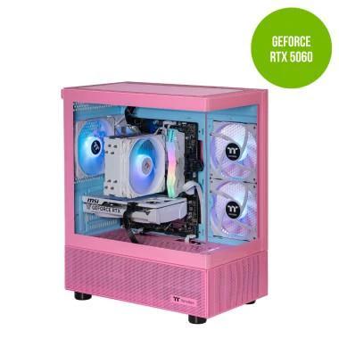 Thermaltake Horizon Elite i5-14400F, 32GB RAM, 1TB SSD, RTX 5060, Windows 11 Home - Bubble Pink by Thermaltake