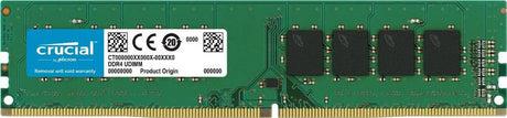 Crucial 4GB (1x4GB) DDR4 UDIMM 2400MHz CL17 Single Stick Desktop PC Memory RAM - Electronics > Electronics Accessories > Memory > RAM from Crucial