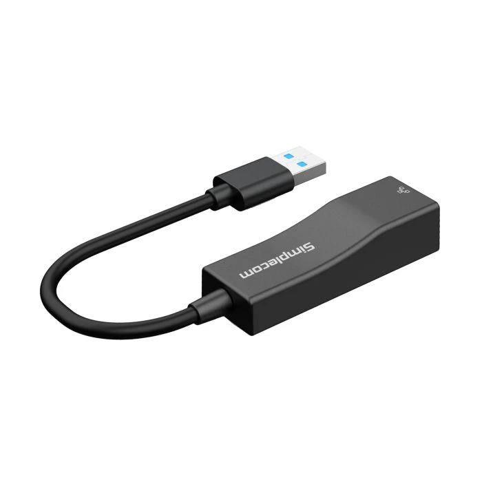 Simplecom NU302 SuperSpeed USB 3.0 to RJ45 Gigabit 1000Mbps Ethernet Network Adapter by Simplecom