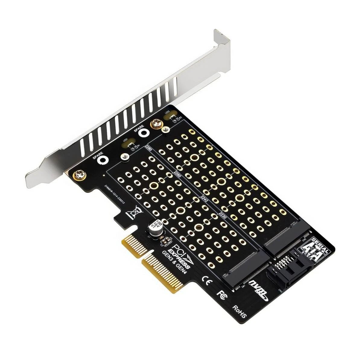 Simplecom EC412v2 NVMe and SATA M.2 SSD to PCIe x4 Expansion Card by Simplecom