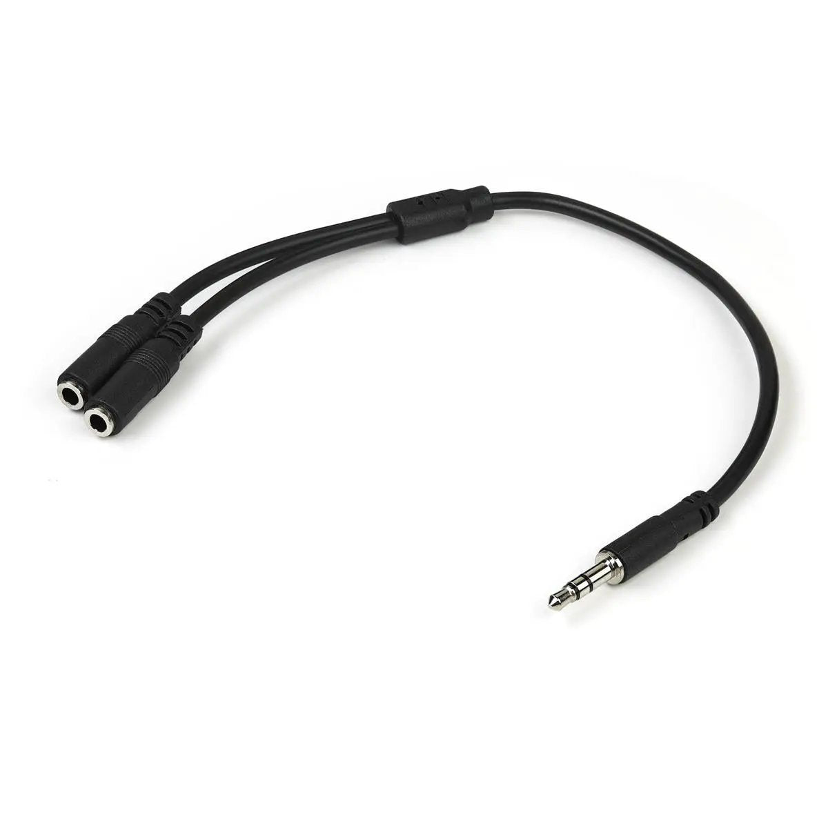 StarTech Slim Stereo Splitter Cable - 3.5mm Male to 2x 3.5mm Female by Startech