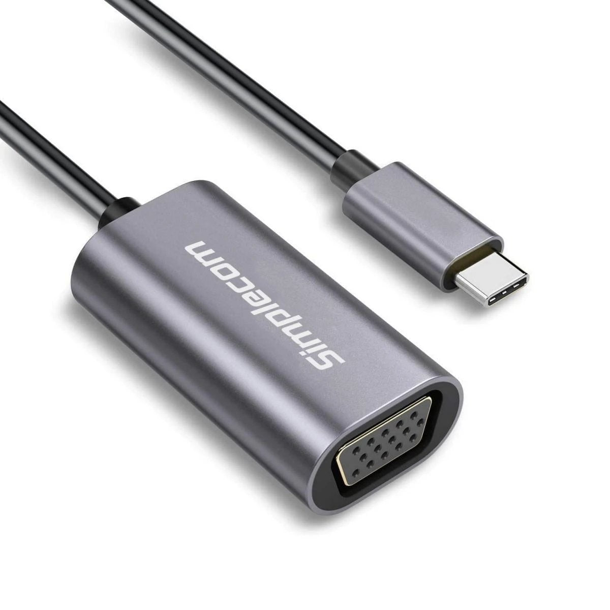 Simplecom DA104 USB-C to VGA Adapter Full HD 1080p by Simplecom