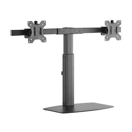 Brateck Dual Free Standing Screen Pneumatic Vertical Lift Monitor Stand by Brateck