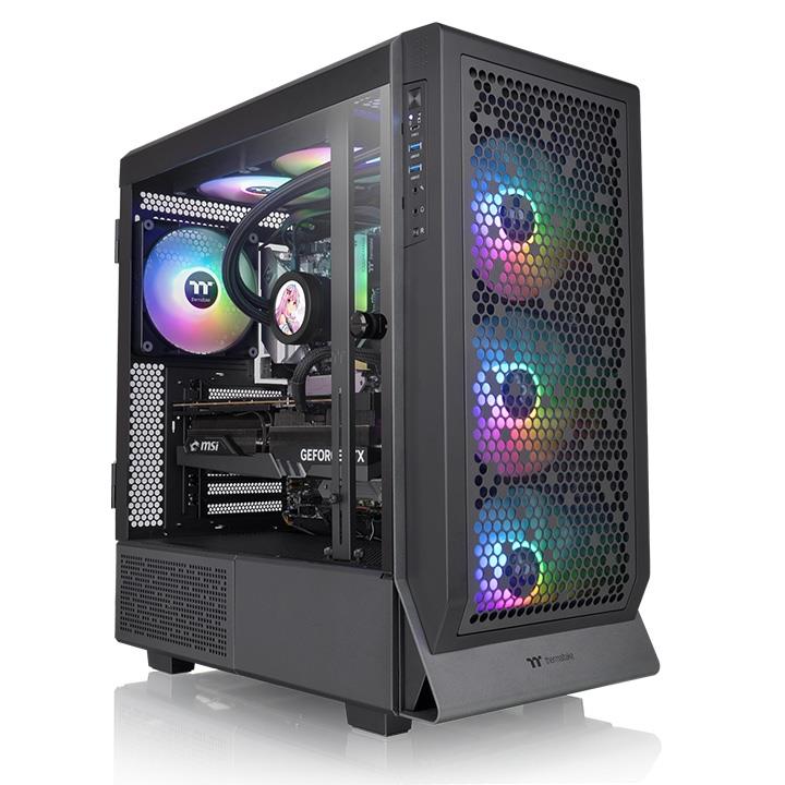 ThermalTake Ceres 500 TG ARGB Black Mid Tower Chassis - IT Warehouse