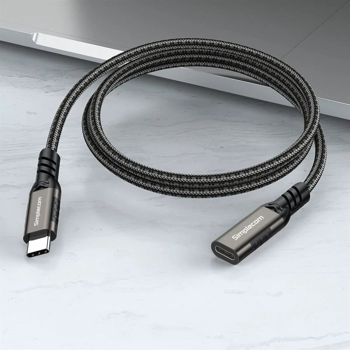 Simplecom USB-C Male to Female Extension Cable USB 3.2 Gen2 PD 100W 20Gbps 0.5M by Simplecom