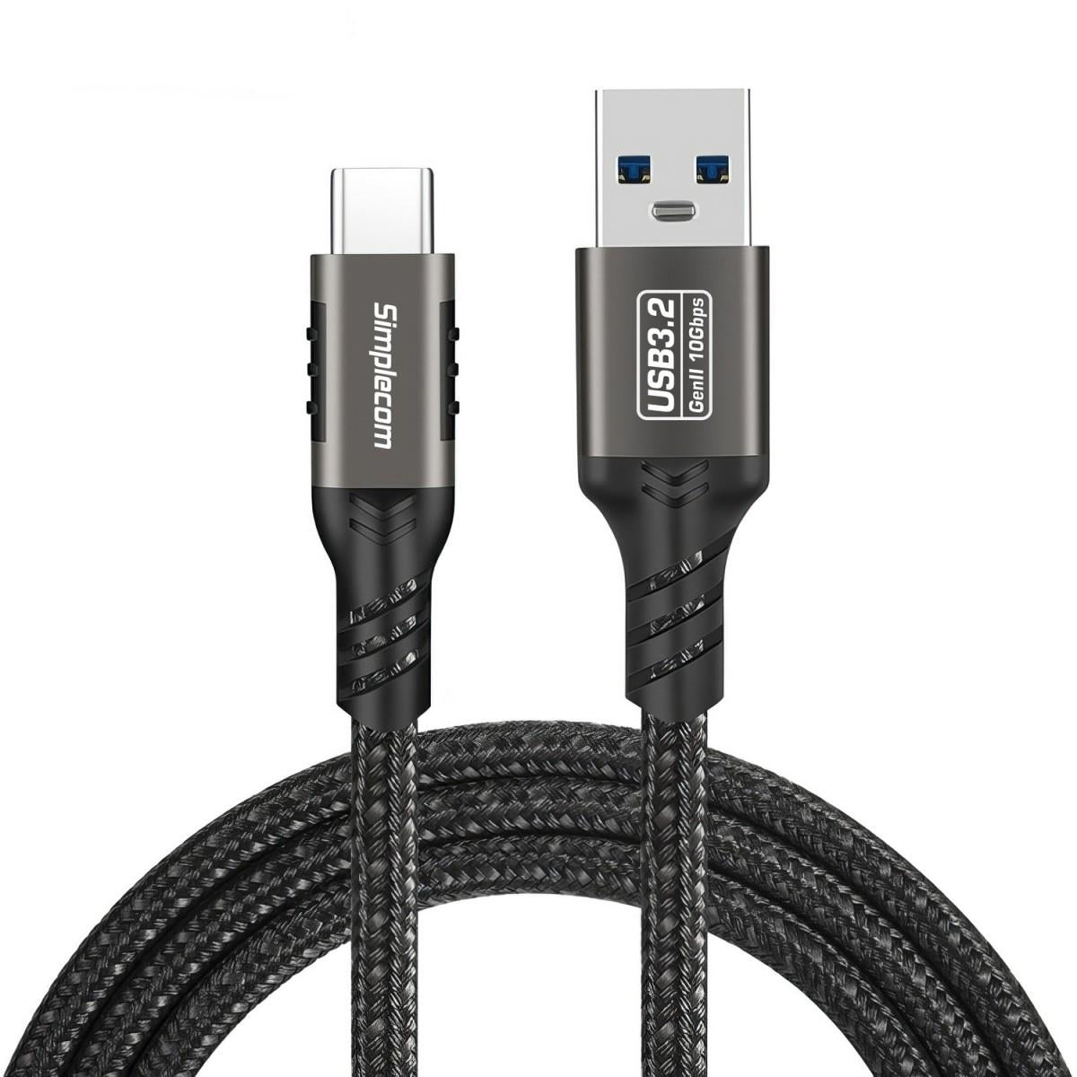Simplecom CAU510 USB - A to USB - C 1m Data and Charging Cable - IT Warehouse