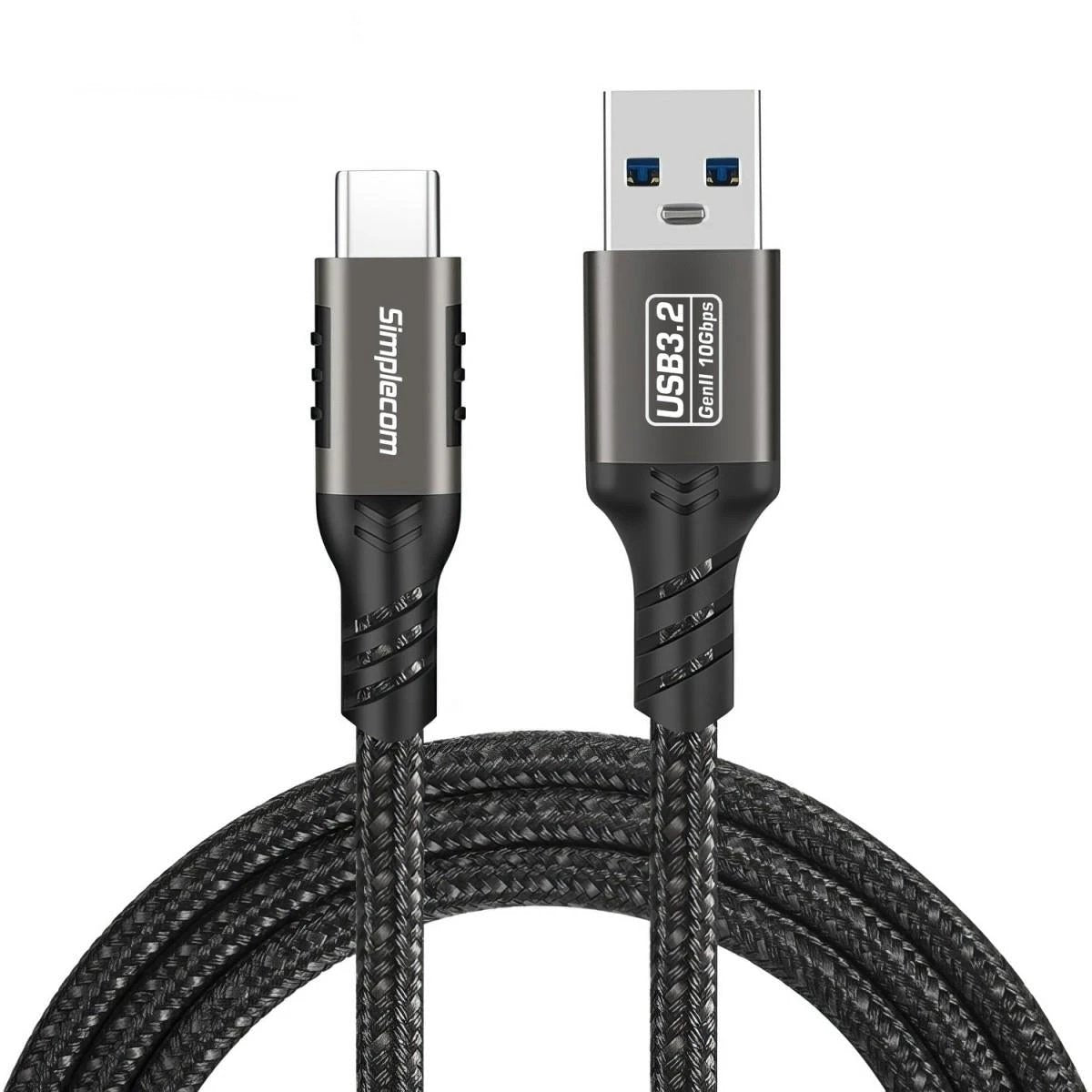 Simplecom CAU510 USB-A to USB-C 1m Data and Charging Cable by Simplecom