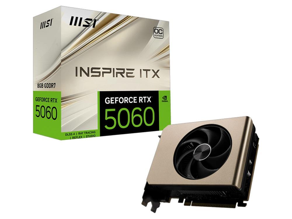 MSI GeForce RTX 5060 8G Inspire ITX OC Graphics Card - IT Warehouse