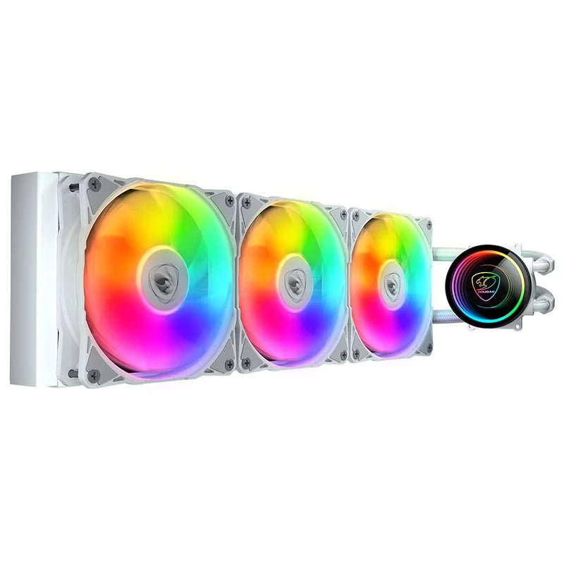 Cougar Poseidon Elite ARGB 360mm High - Performance ARGB AIO Liquid Cooler - White - IT Warehouse