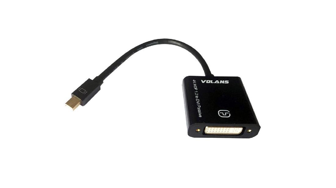 Volans Passive Mini DisplayPort To DVI Converter (4K) - Electronics > Electronics Accessories > Cables > Audio & Video Cables from Volans