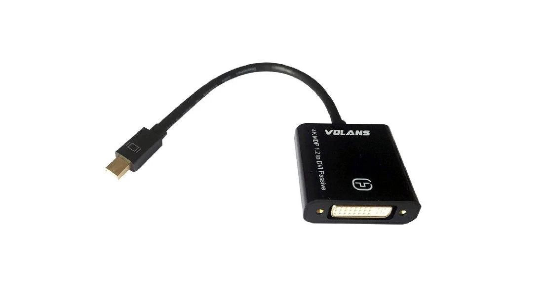 Volans Passive Mini DisplayPort To DVI Converter (4K) by Volans