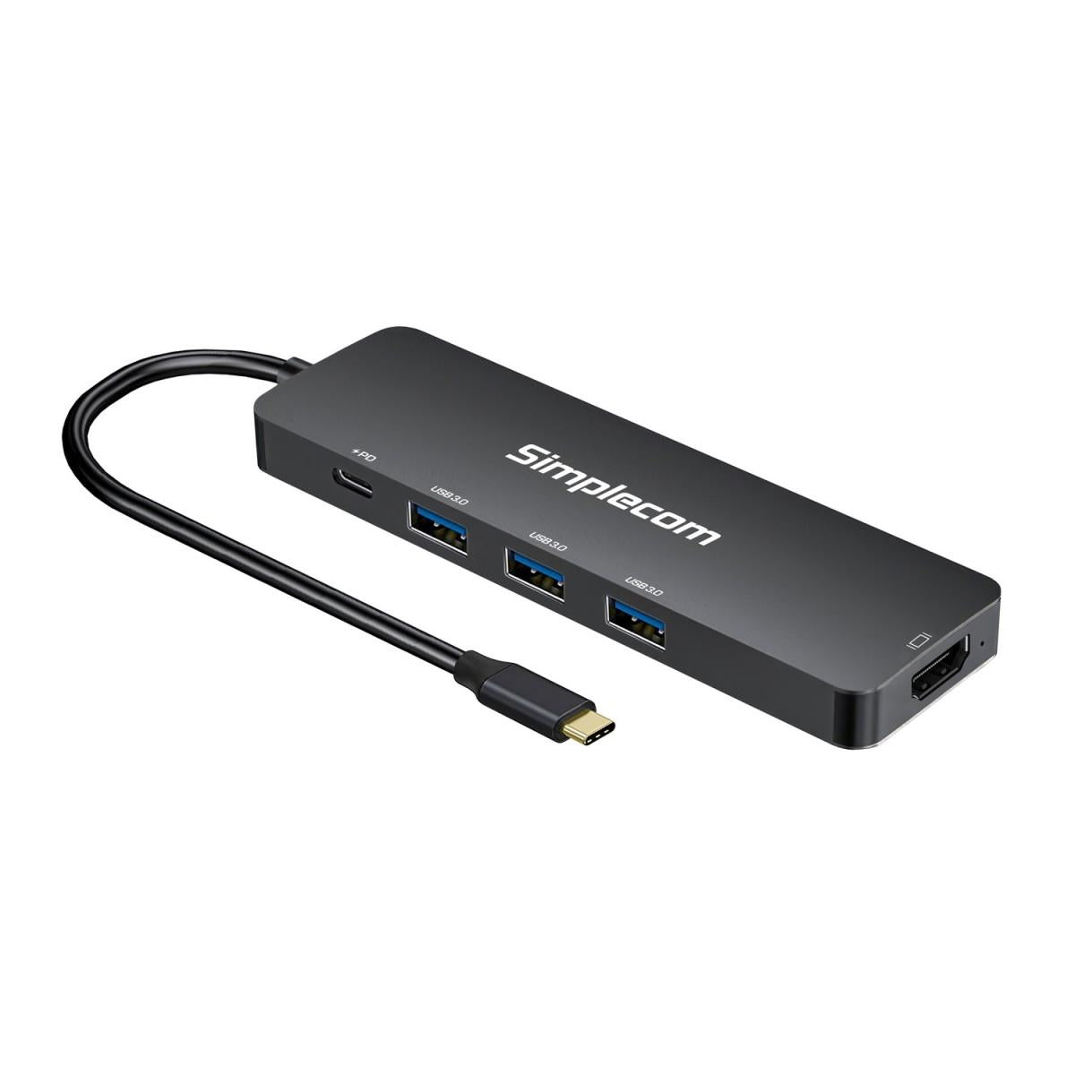 Simplecom CH545 USB - C 5 - in - 1 Multiport Adapter Docking Station - IT Warehouse