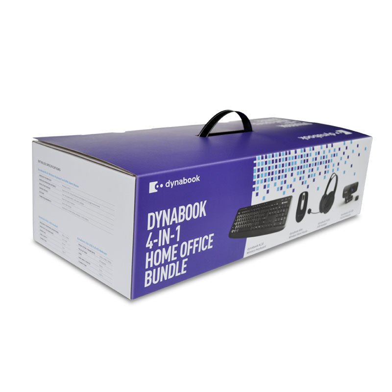 Dynabook 4 - in - 1 Home Office Bundle, Includes Mouse, Kb, Headset, Webcam - IT Warehouse