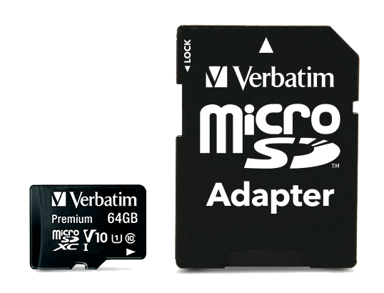 Verbatim Premium 64GB microSDXC Memory Card by Verbatim