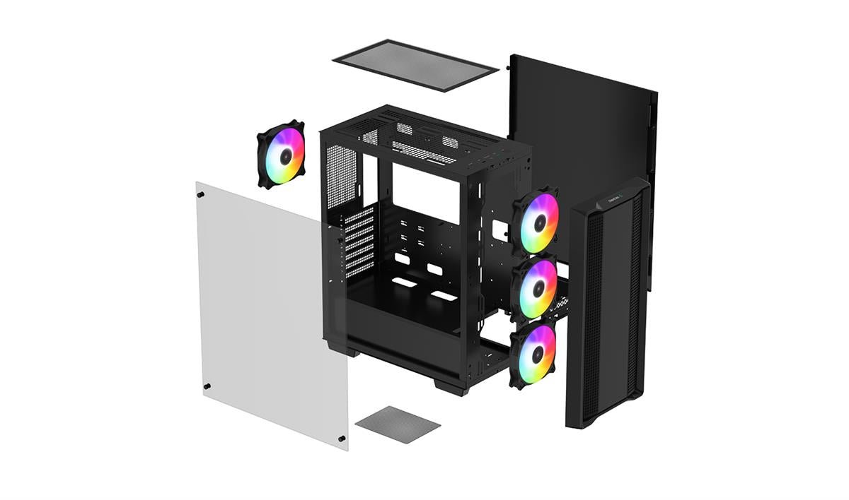 DeepCool CC560 ARGB Mid Tower ATX Case - IT Warehouse