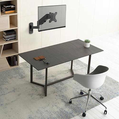 Brateck Single Screen Wall Mounted Articulating Gas Spring Monitor Arm by Brateck