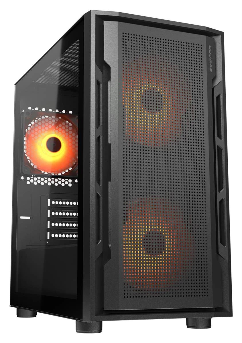 Cougar Uniface Mini RGB Micro ATX Case, Tempered Glass Panel, NO PSU by Cougar