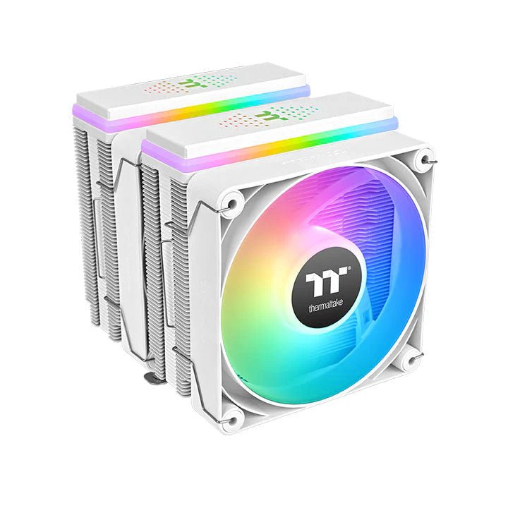 ThermalTake Astria 600 ARGB Sync Dual Tower CPU Cooler White Edition - IT Warehouse