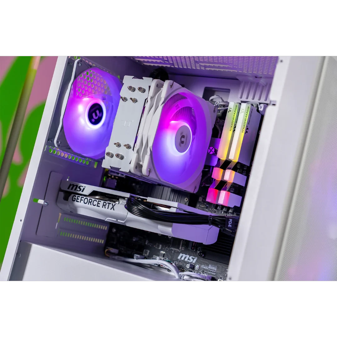 Thermaltake Genesis Ultimate V5 Ryzen 5 5600 RTX 5060 1TB SSD 16GB RAM W11H Gaming Desktop PC - Snow by Thermaltake